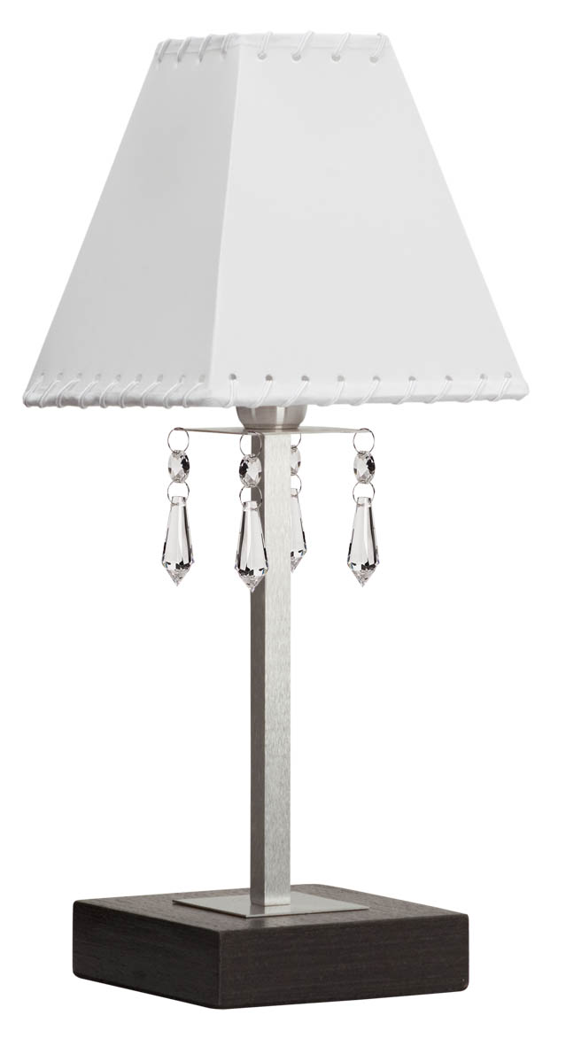 Abajur de Mesa 40 Wengue C/ Cúpula 1 Lâmp. Bivolt