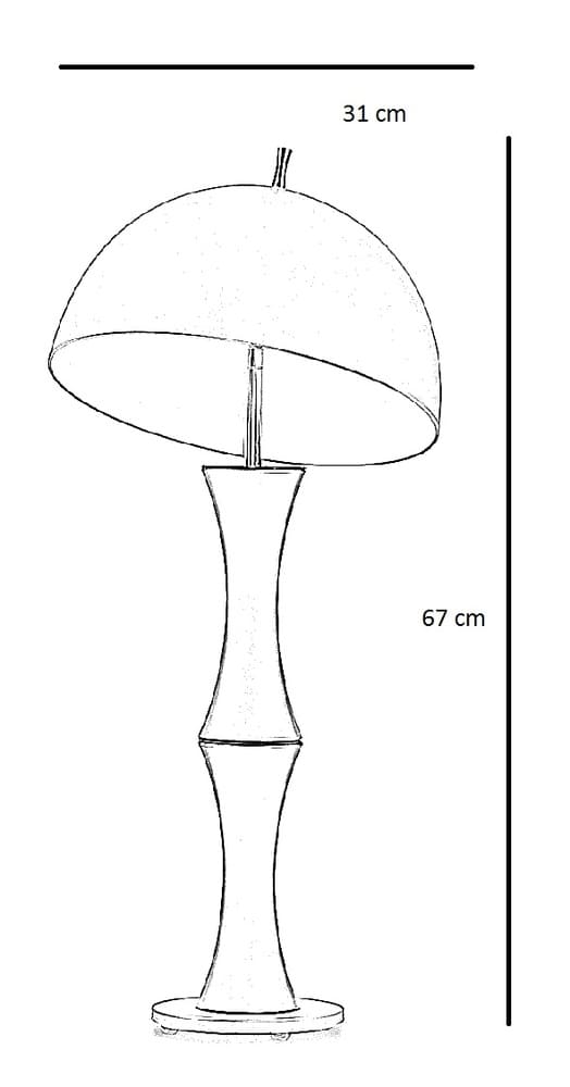 Abajur de Mesa 7635 Branca Direcionável 1 Lâmp. Bivolt