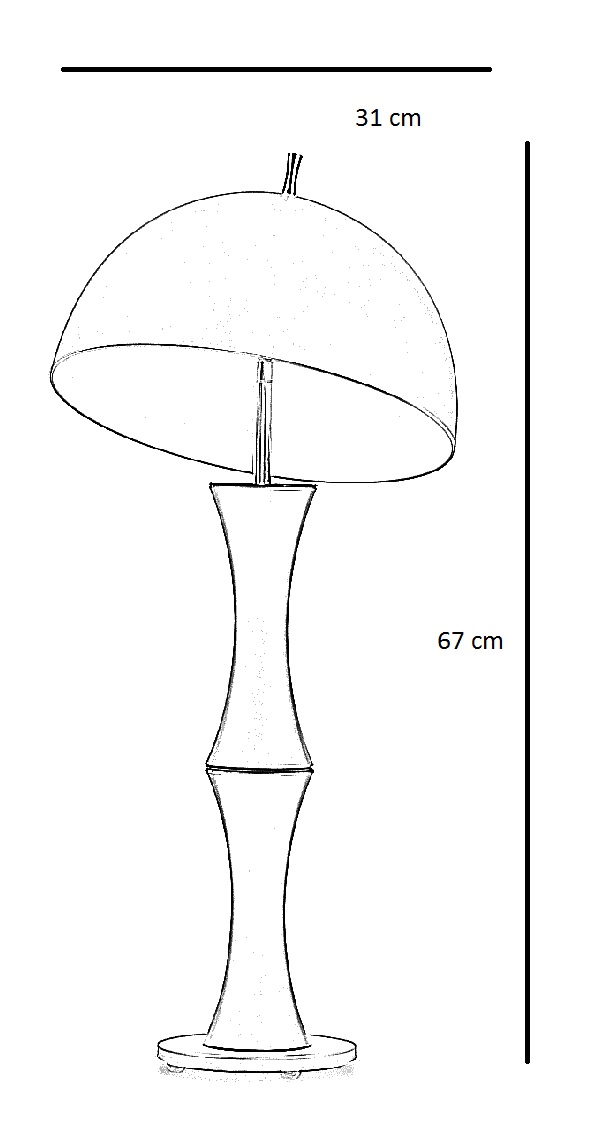 Abajur de Mesa 7635 Cobre Direcionável 1 Lâmpada Bivolt
