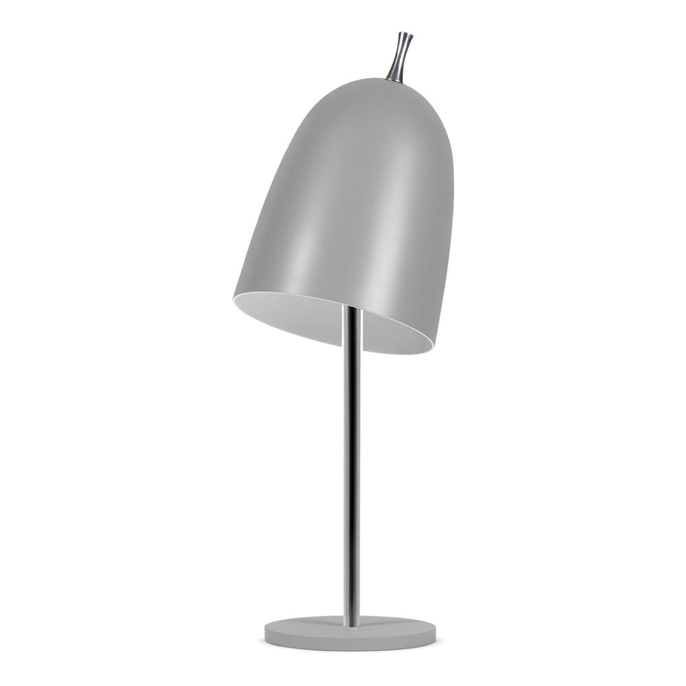 Abajur de Mesa 7735 Prata Direcionável 1 Lâmpada Bivolt