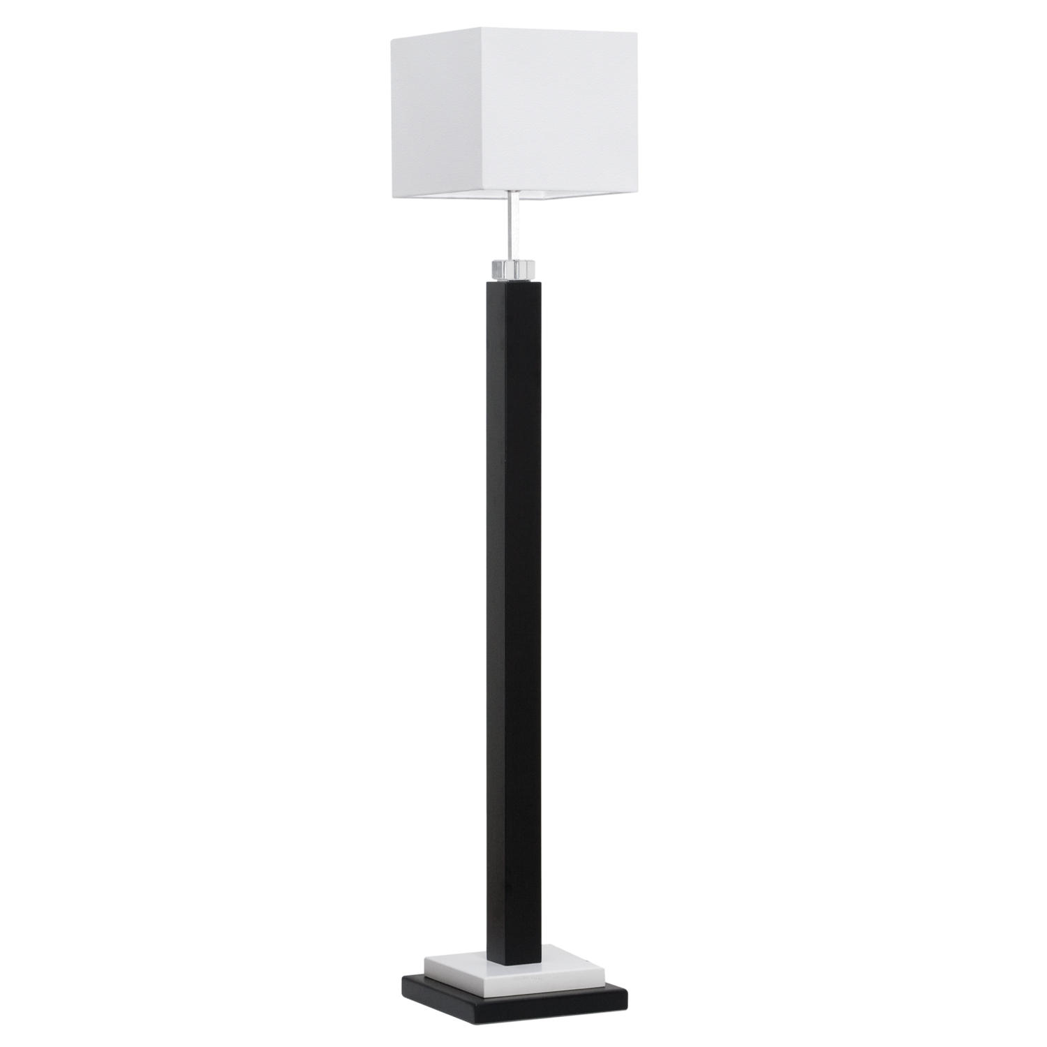 Luminária Abajur Chão 1 Lâmp. E27 Design Col.72 Preta/Branca