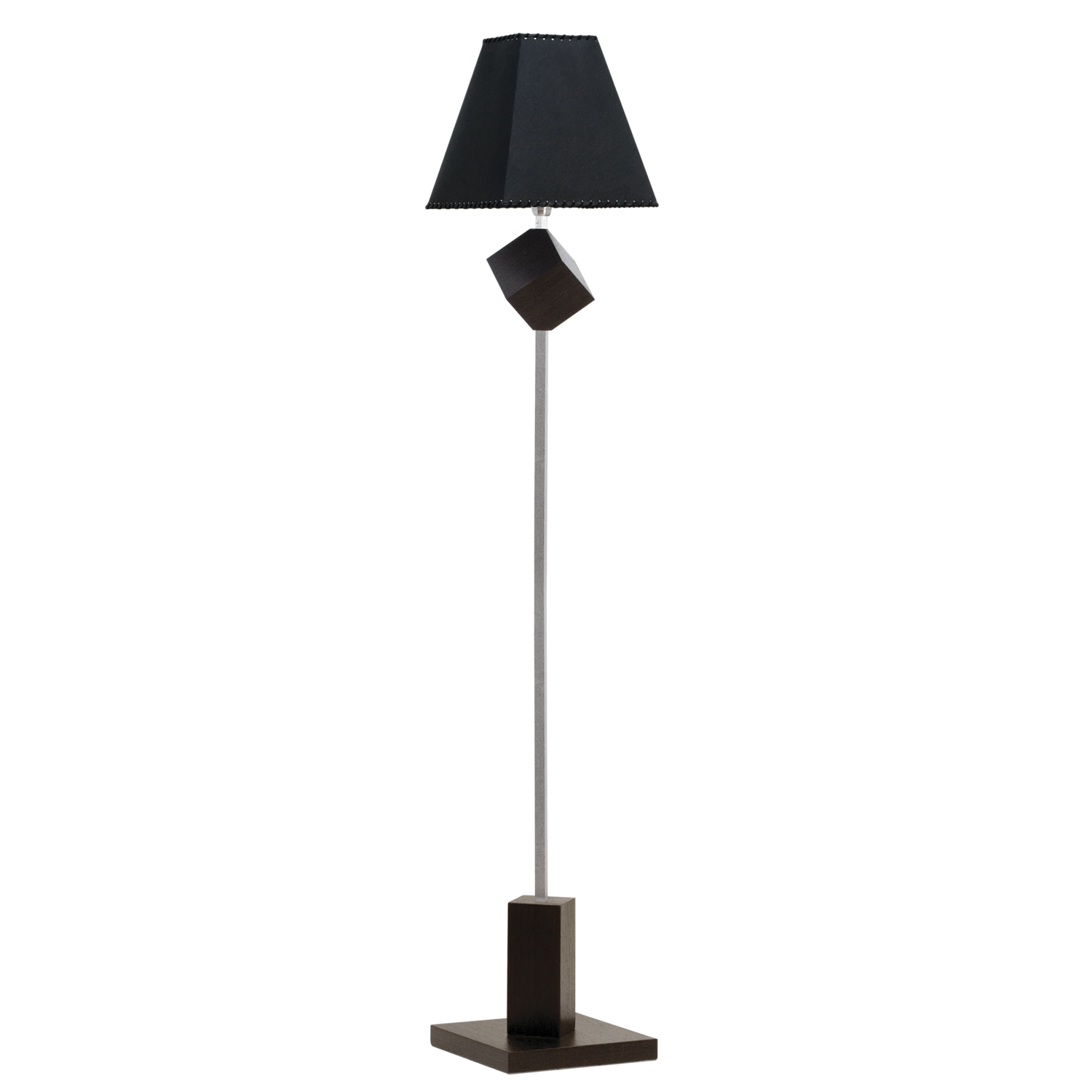 Luminária Abajur de Chão 1 Lâmpada E27 Design Col. 71 Wengue