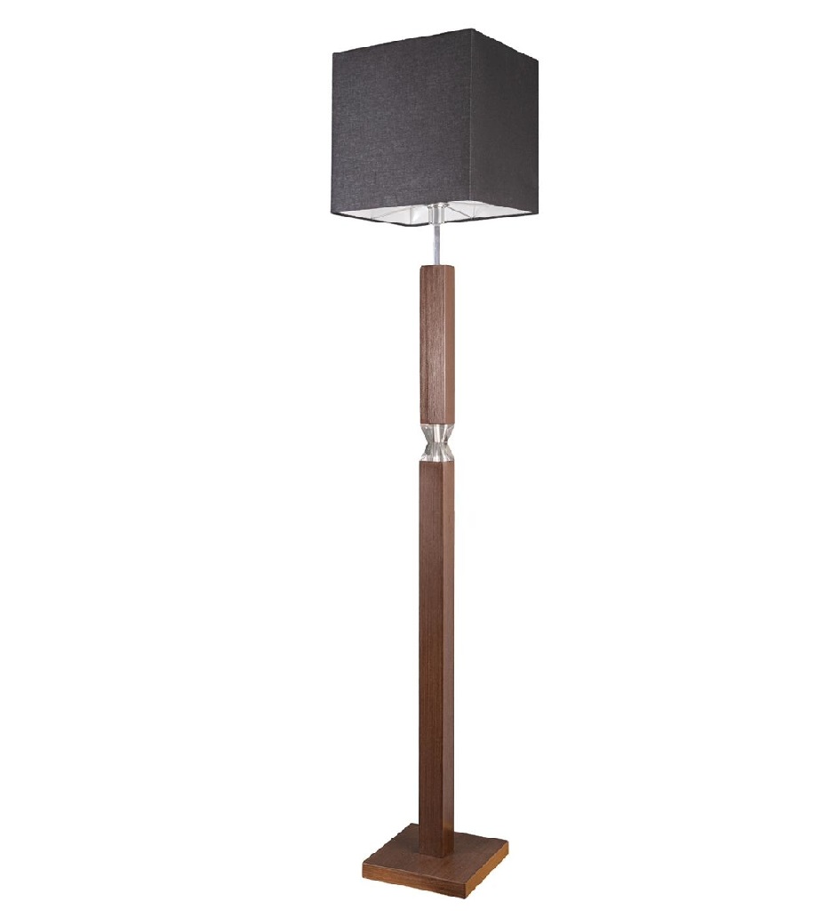 Luminária Abajur de Chão 1 Lâmpada E27 Design Col. 76 Wengue
