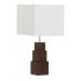 Luminária De Mesa 24 Wengue C/ Cúpula Para 1 Lâmpada Bivolt