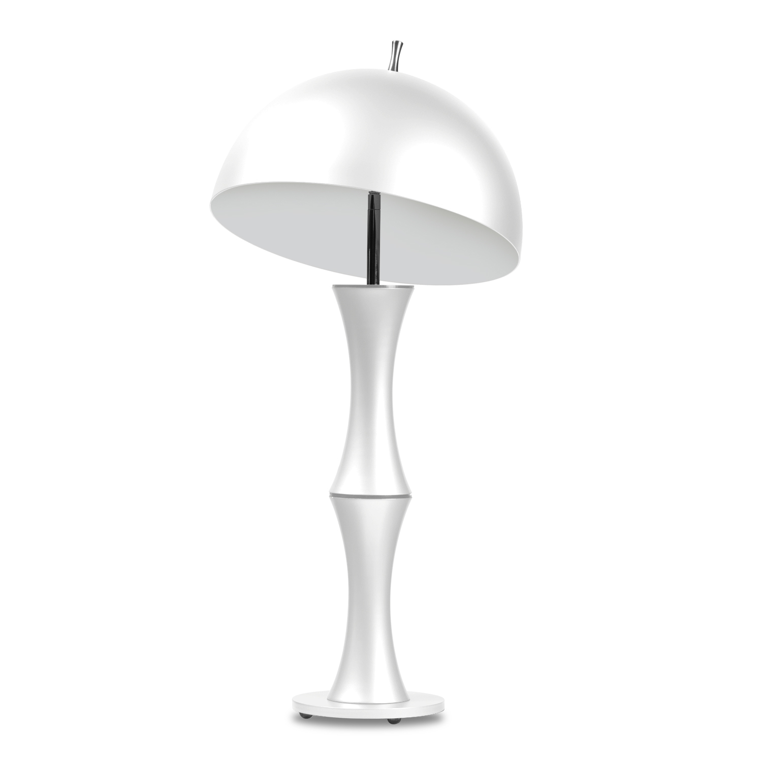 Luminária De Mesa 7635 Branca Direcionável 1 Lâmp. Bivolt