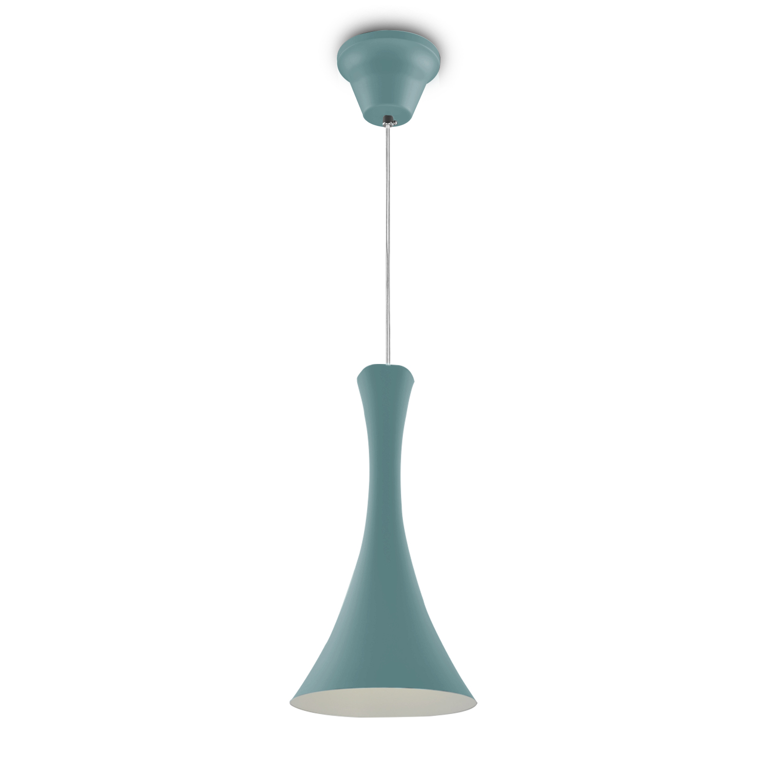 Lustre Pendente 258 1 Lâmpada Soquete E27 C/ Azul