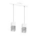 Lustre Pendente 3292 2 Lâmpadas Soquete E27 Branca