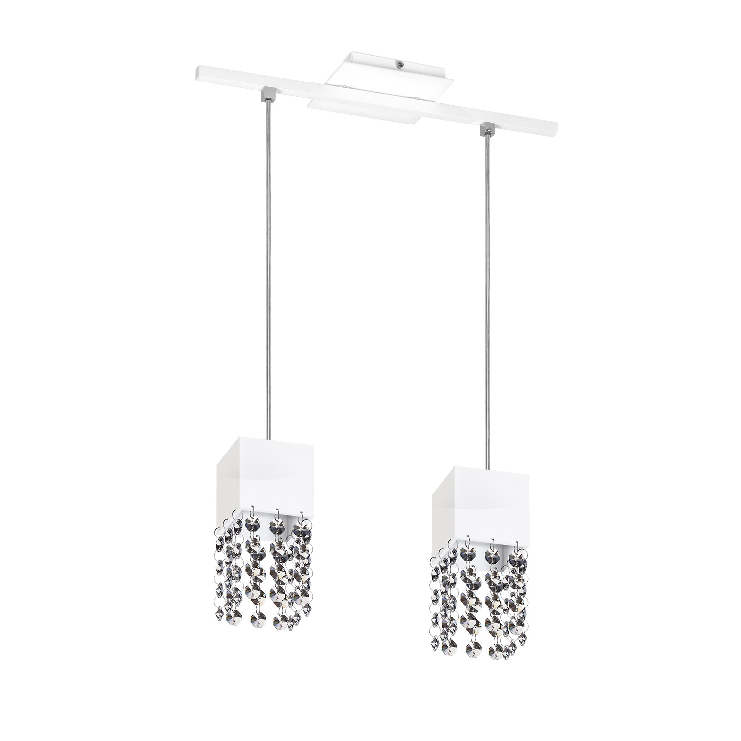 Lustre Pendente 3292 2 Lâmpadas Soquete E27 Branca