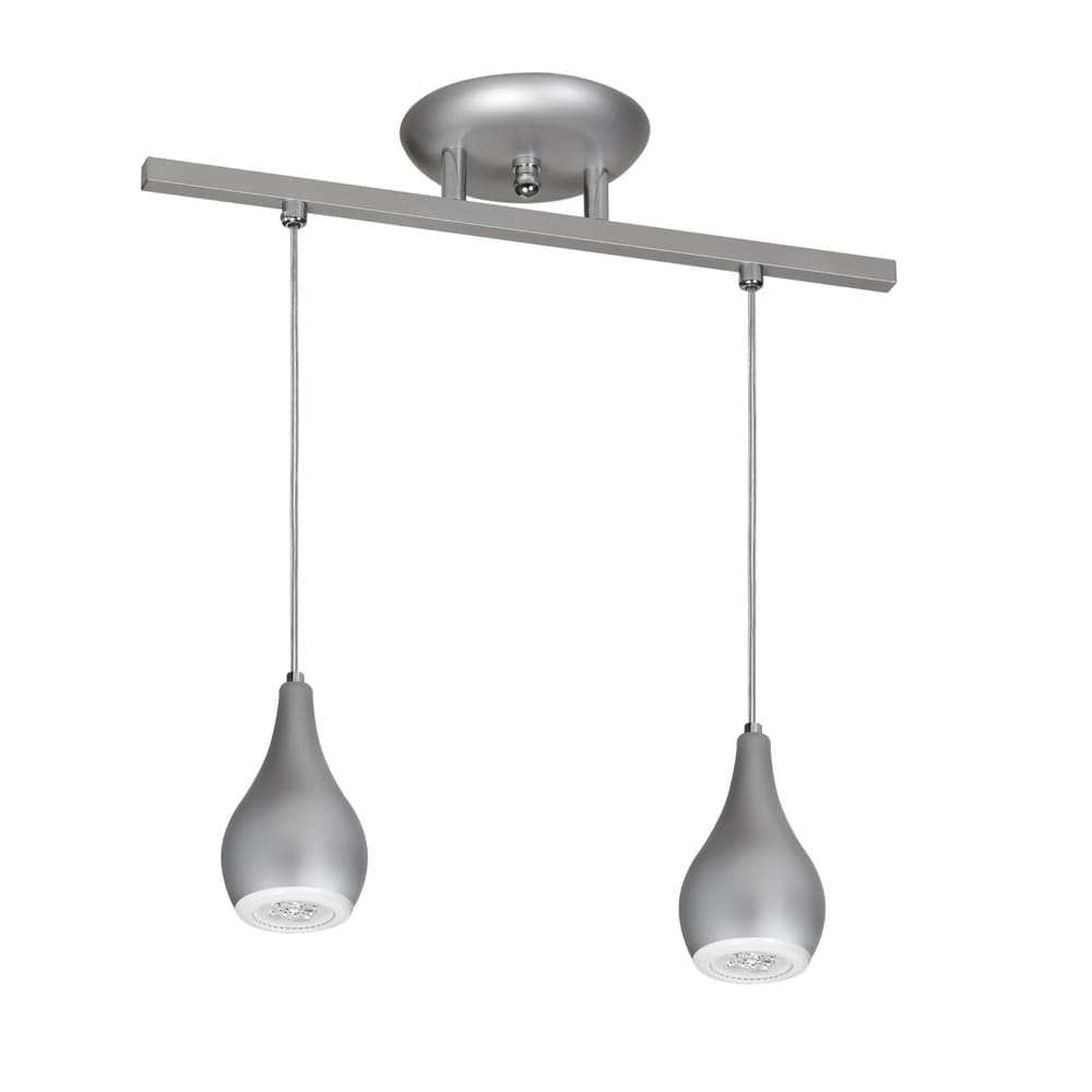 Lustre Pendente 5522 2 Lâmpadas Soquete E27 Prata