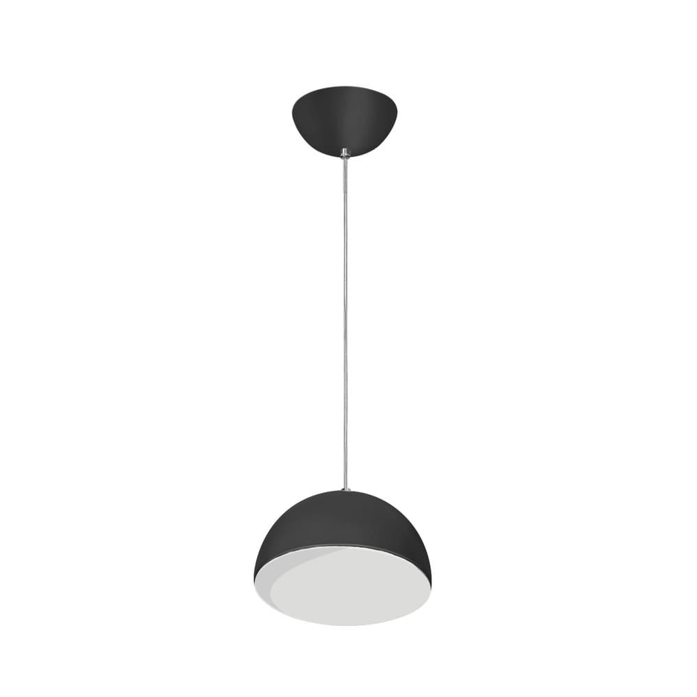 Lustre Pendente 5522 2 Lâmpadas Soquete E27 Preta