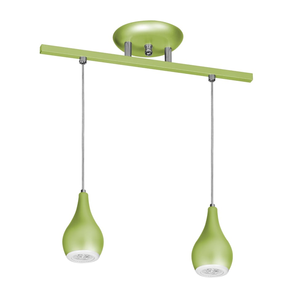 Lustre Pendente 5522 2 Lâmpadas Soquete E27 Verde