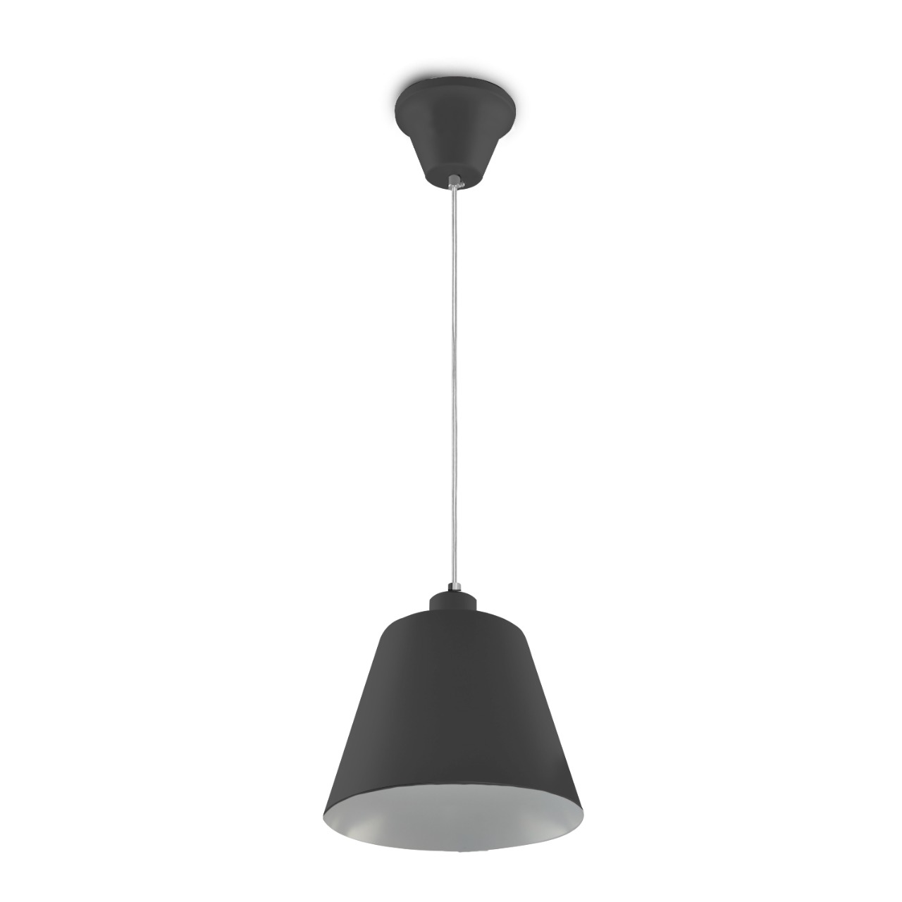 Lustre Pendente 868 1 Lâmpada Soquete E27 Preta
