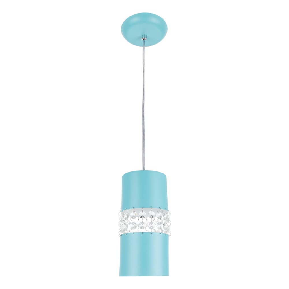 Lustre Pendente 9861 1 Lâmpada Soquete E27 Azul