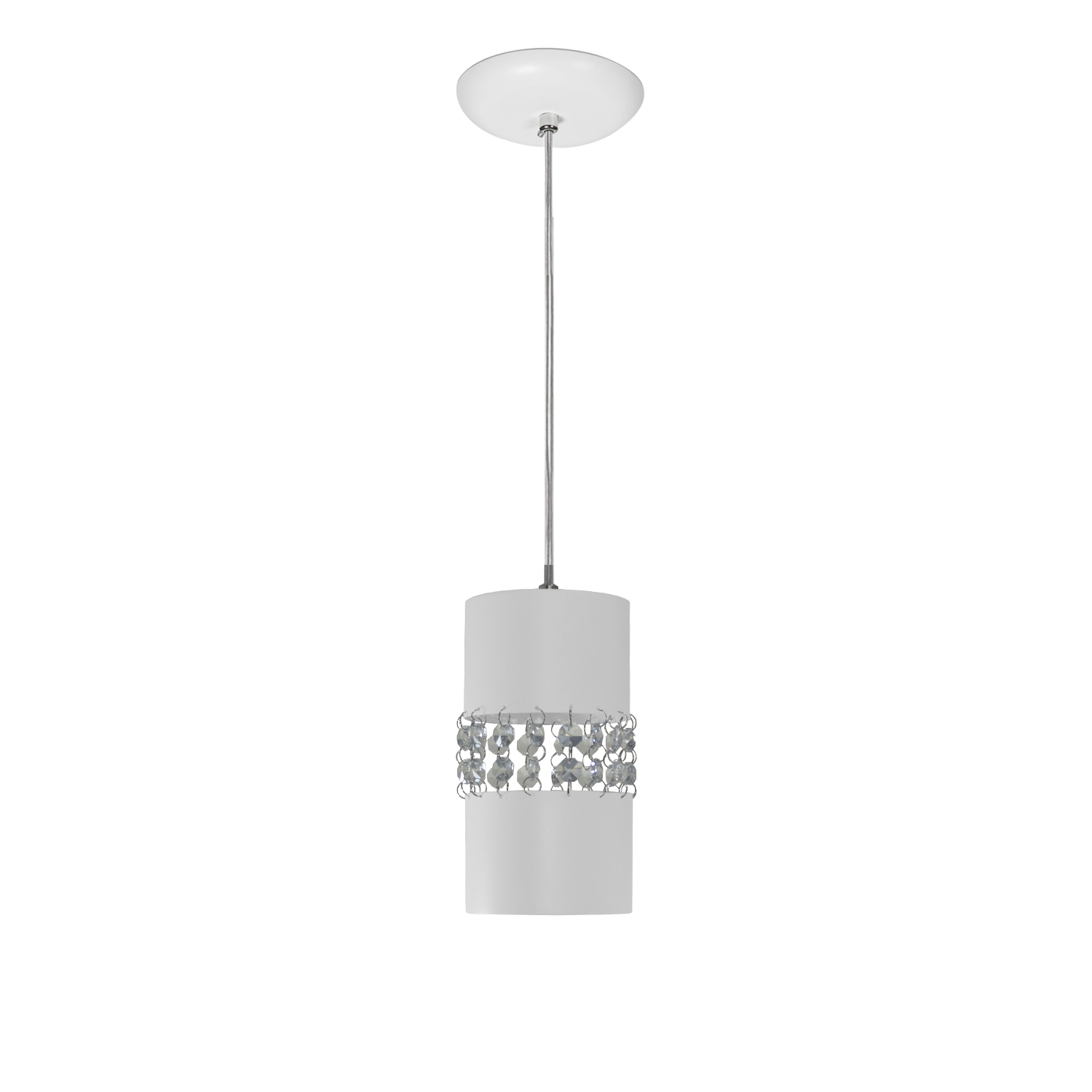 Lustre Pendente 9861 1 Lâmpada Soquete E27 Branca