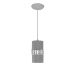 Lustre Pendente 9861 1 Lâmpada Soquete E27 Prata