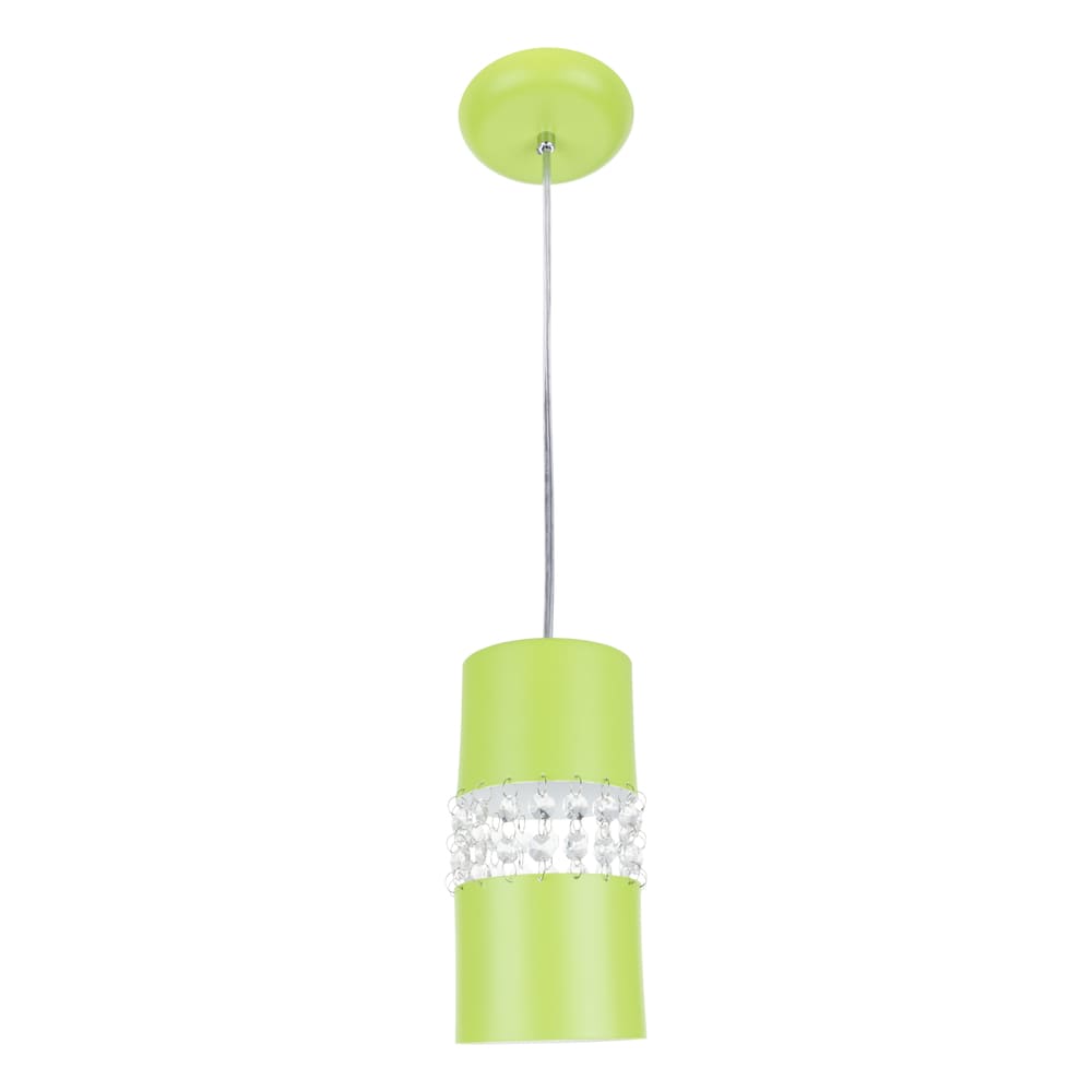Lustre Pendente 9861 1 Lâmpada Soquete E27 Verde