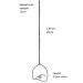 Lustre Pendente Design 3950 1 Lâmpada Led G9 Prata