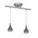 Lustre Pendente Design 5512 2 Lâmpadas Gu10 Prata