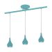 Lustre Pendente Design 5513 Para 3 Lâmpadas Gu10 Cor Azul