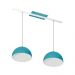 Lustre Pendente Design 7632 2 Lâmpadas E27 Azul
