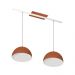 Lustre Pendente Design 7632 2 Lâmpadas E27 Cobre