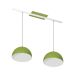 Lustre Pendente Design 7632 2 Lâmpadas E27 Verde