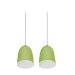 Lustre Pendente Design 7742 2 Lâmpadas E27 Verde
