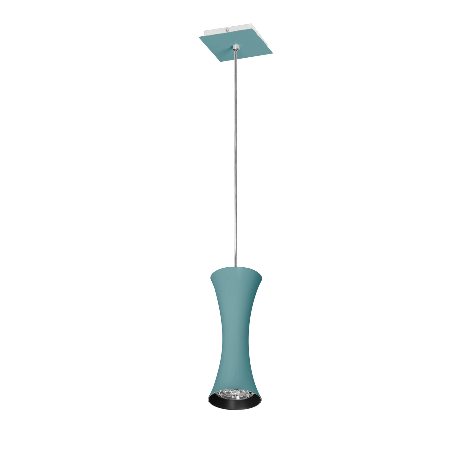 Lustre Pendente Design 7921 1 Lâmpada Gu10 Azul