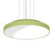 Lustre Pendente Redondo 7652 3 Lâmpadas E27 Verde
