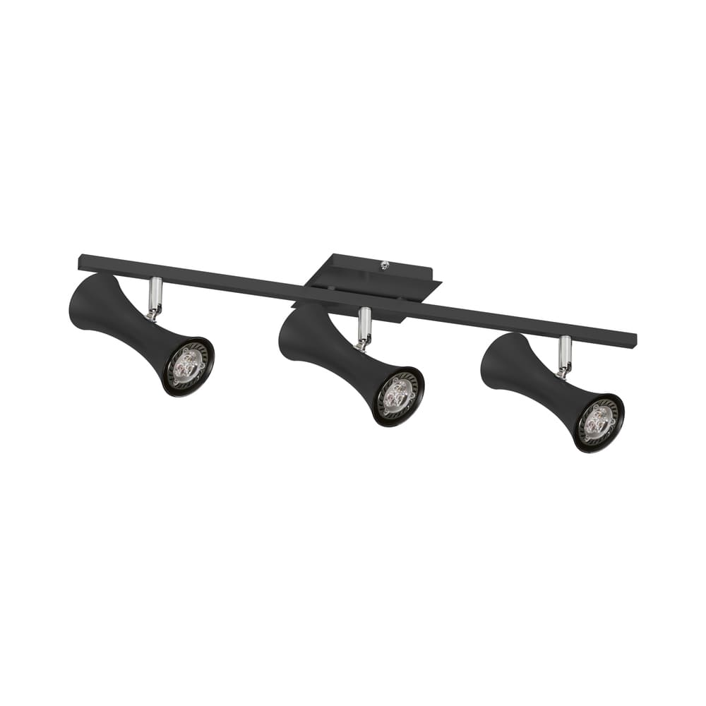 Spot De Sobrepor Para 3 Lâmpadas Gu10 Cor Spt 7913 Preta