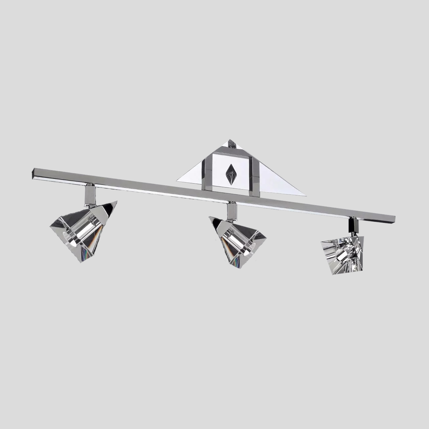 Spot De Sobrepor Para 3 Lâmpadas Halopin Spt 7013 Cromo
