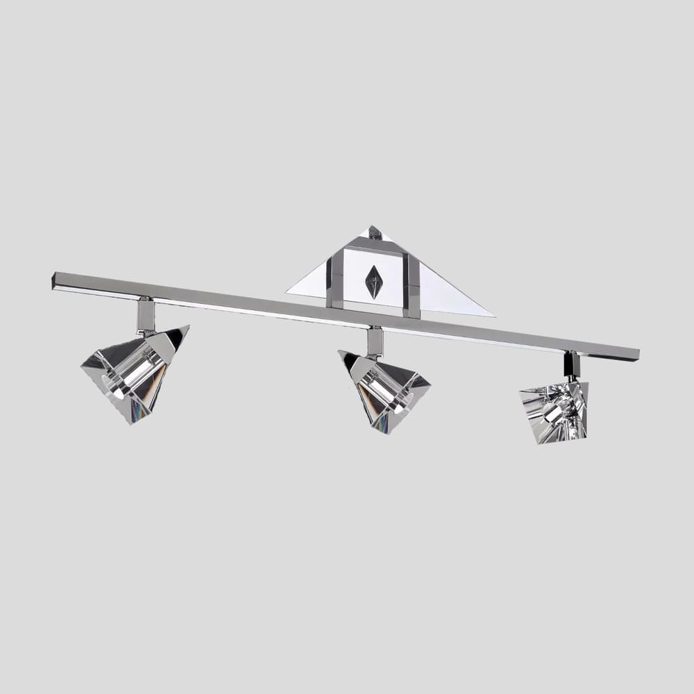 Spot De Sobrepor Para 3 Lâmpadas Halopin Spt 7013 Cromo