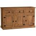 Aparador 1 Gaveta e Balcão Buffet 3 Portas Rustic Line Cera