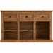 Aparador 1 Gaveta e Balcão Buffet 3 Portas Rustic Line Cera