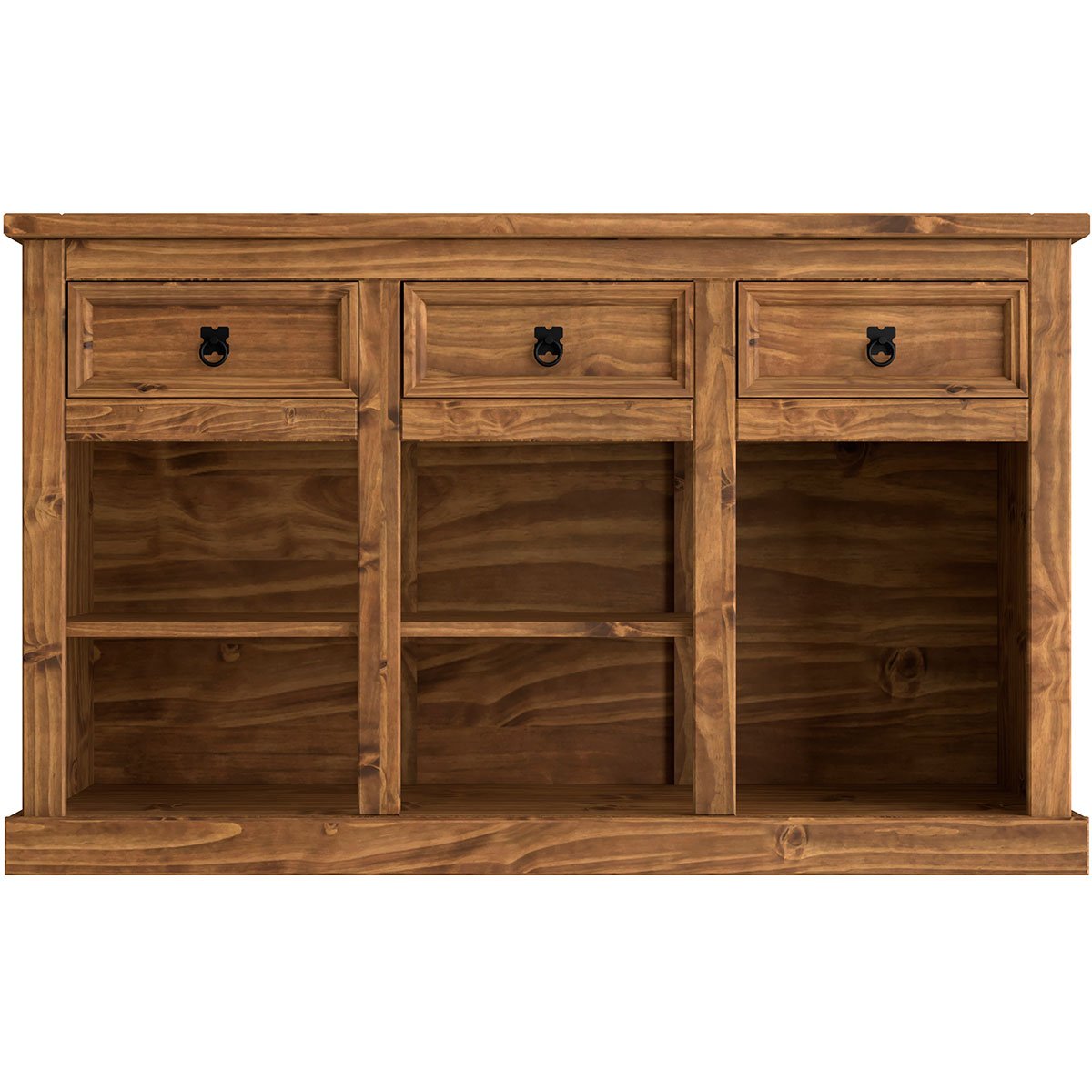 Aparador 1 Gaveta e Balcão Buffet 3 Portas Rustic Line Cera