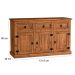 Aparador 1 Gaveta e Balcão Buffet 3 Portas Rustic Line Cera