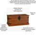 Baú Multiuso de Madeira Maciça Imperial 94 cm Imbuia Fosco