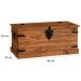 Baú Multiuso de Madeira Maciça Rustic Line 94 cm Cera
