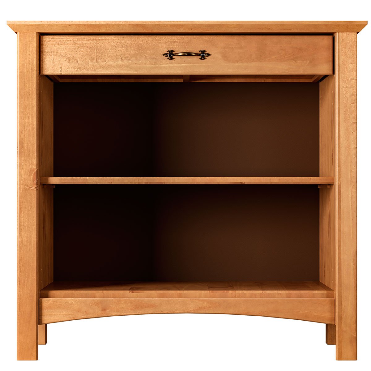 Buffet Aparador Madeira Maciça 2 Portas 1 Gaveta 93 cm Bella Carvalho Fosco