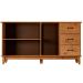 Cristaleira 2 Portas de Vidro e Buffet Aparador 156 cm Bella Castanho Fosco