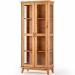 Cristaleira 2 Pts Vidro Slim e Buffet Aparador 120 cm Bella Carvalho Fosco