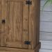 Estante Cristaleira 4 Portas com Vidro e Pés  Rustic Line Cera