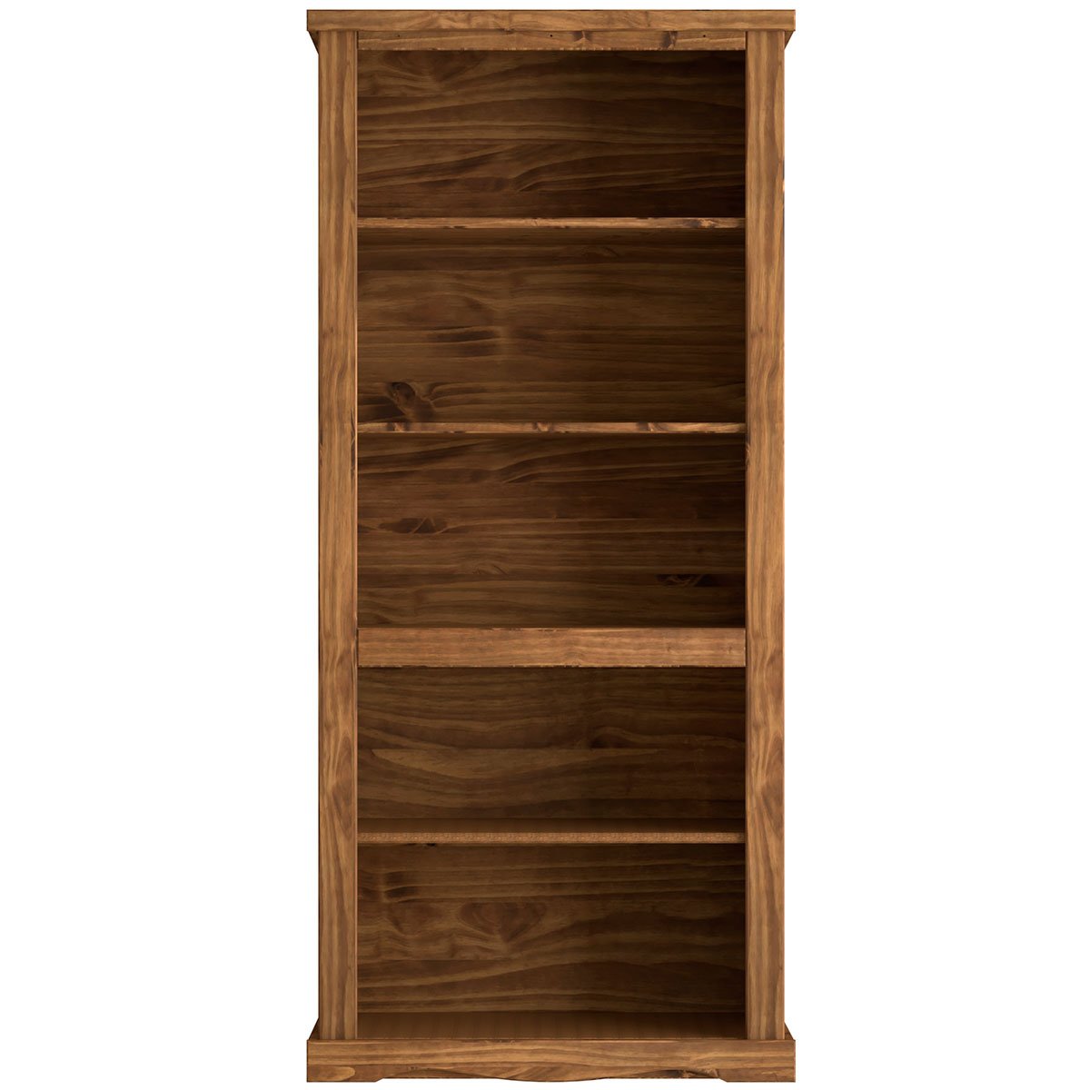 Estante Livreiro 2 Portas 100% Madeira Rustic Line Cera