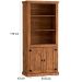 Estante Livreiro 2 Portas 100% Madeira Rustic Line Cera