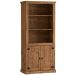 Estante Livreiro 2 Portas e Mesa de Cabeceira Rustic Line Cera