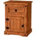 Estante Livreiro 2 Portas e Mesa de Cabeceira Rustic Line Cera