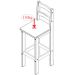 Kit 2 Banquetas para Bancada Madeira Maciça Imperial Imbuia Fosco