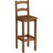 Kit 4 Banquetas para Bancada Madeira Maciça Rustic Line Cera