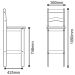 Kit 4 Banquetas para Bancada Madeira Maciça Rustic Line Cera