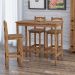 Kit 4 Banquetas para Bancada Madeira Maciça Rustic Line Cera